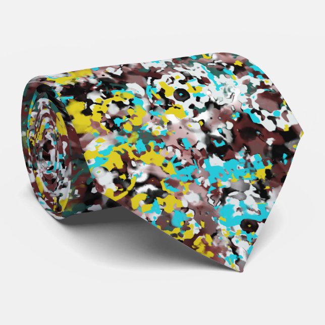 Cravate Conçu pour les amateurs de design d'art abstrait S (Roulé)