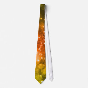 Cravate conçue pour Bokeh Motif orange/jaune