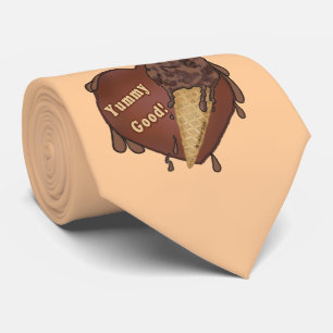 Cravate Cône de crème glacée au chocolat