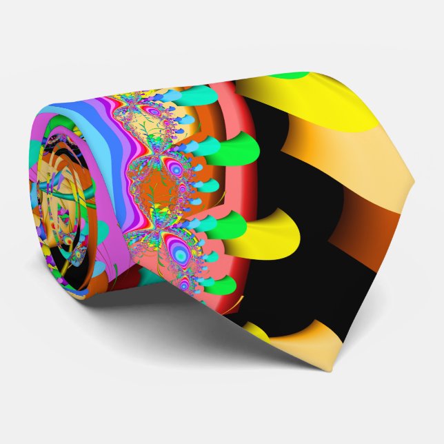 Cravate Confettis de fractale (Roulé)