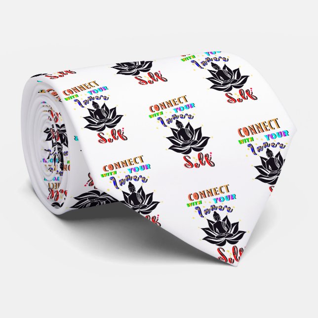 Cravate Connectez-vous avec votre moi intérieur (Roulé)