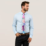 Cravate Cool Abstrait Pink Blue Black Tie Dye Motif<br><div class="desc">Cette motif cool, moderne et abstraite conviendra parfaitement à un hipster branché et élégant. Il représente un aqua orange, rose, bleu, violet, blanc, turquoise et un motif noir teint cravate. C'est un design bohème tendance et élégant. ***REMARQUE IMPORTANTE DE CONCEPTION : Pour toute demande de conception personnalisée, comme les demandes...</div>