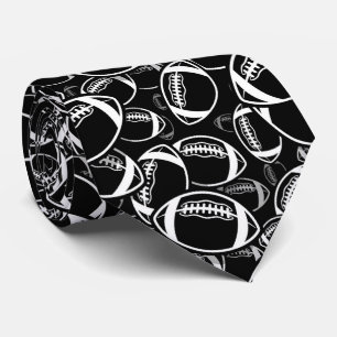 Cravate cool carrelage blanc motif football sports