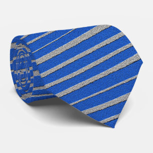 Cravate Cool de Motif de bande unique bleu clair