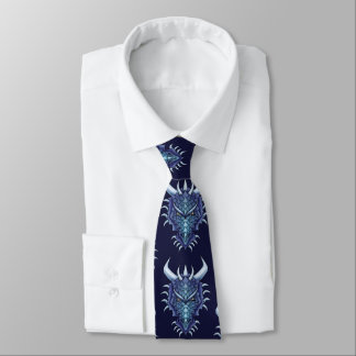 Cravate Cool Dragon Head Blue Imaginaire Donjons Et Dragon