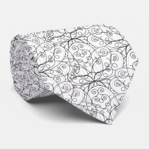 Cravate cool mystique lotus carrelé motif