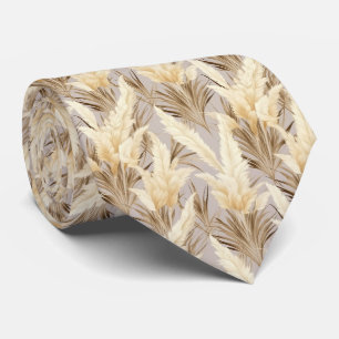 Cravate Cool Pampas motif carrelé Grass