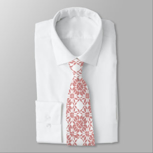 Cravate Cool Rose Abstrait Motif Design