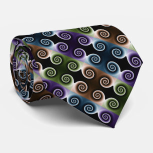 Cravate COOL spirale colorée Motif Abstrait