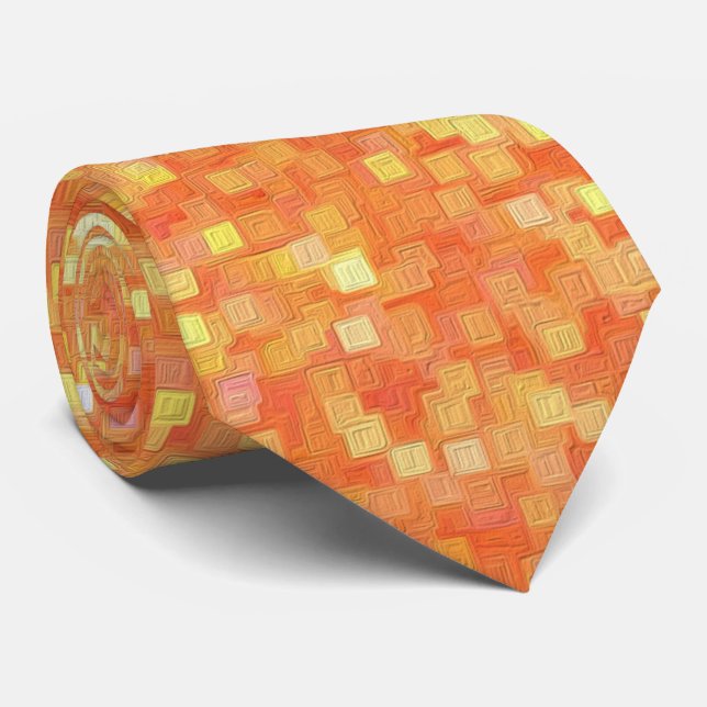 Cravate Cool tendance Chic Motifs Abstraits uniques (Roulé)