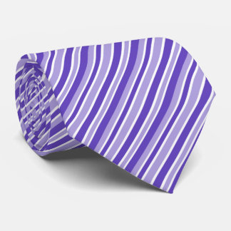 Cravate Cool white purple stripe pattern neck tie