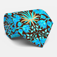 Copie, Aqua et brun de jacinthe de William Morris