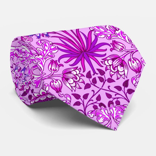 Cravate Copie, lavande et violette de jacinthe de William (Roulé)