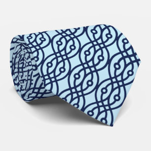 Cravate Copie, marine et bleu-clair de kimono