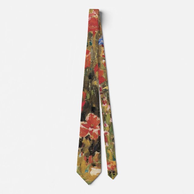 Cravate Coquelicots par Robert Vonnoh, Impressionnisme Vin (Devant)