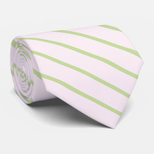 Cravate Coquette Préparation Chic Pastel Vert Et Rose Rayu
