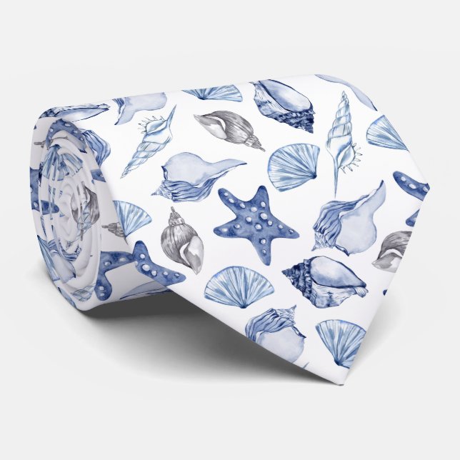 Cravate Coquillages (Roulé)