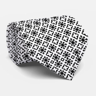 Cravate Corbata blanca con negro