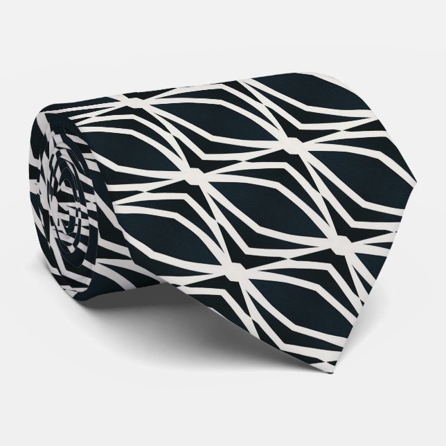 Cravate Corbata de estilo masculino moderno rayas (Roulé)
