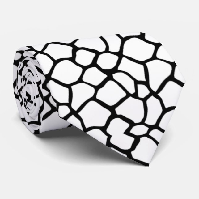 Cravate Corbata en blanco y negro (Roulé)