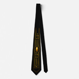 Cravate Corbata PEAFDOVE® GOLDEN EGG TIE — “I AM A MAN” No
