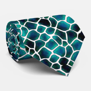 Cravate corbata turquesa con negro