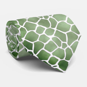 Cravate Corbata verde con blanco