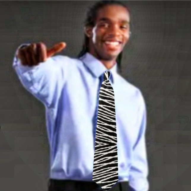 Cravate Cordes d'asphalte (This Cords Of Asphalt Neck Tie simulates, African cloth in its design!)