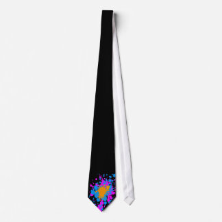 Cravate Corey Tiger 80s Retro Paint Splatter (Multicolor)