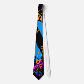 Cravate Corey Tiger 80s Vintage New Wave Prom Queen