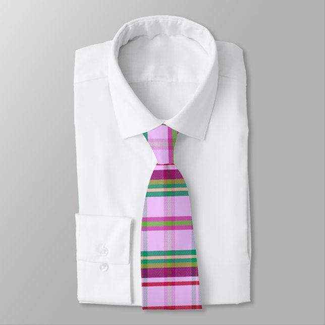 Cravate Cottage Jardin Plaid LRVR (Attaché)
