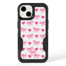 Cravate Cottage Ruban Monogramme Motif Coeur Bow