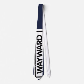 Cravate Cou avec logo blanc et rose Wayward