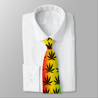 Cravate Cou de feuille de la Jamaïque de reggae de Rasta