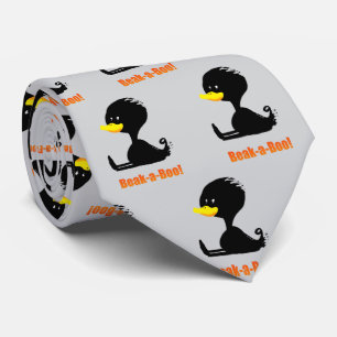 Cravate Coucou ! Canard de dessin animé mignon avec un jeu