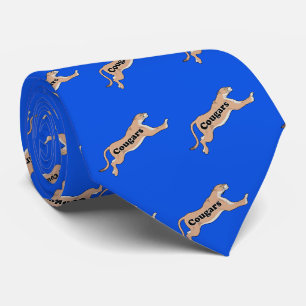Cravate Cougar Team Mascot Football Basketball Baseball