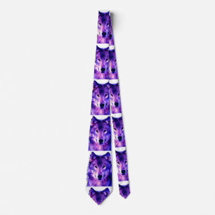 Cravate Couleur bleue de l'oeuvre Wolf