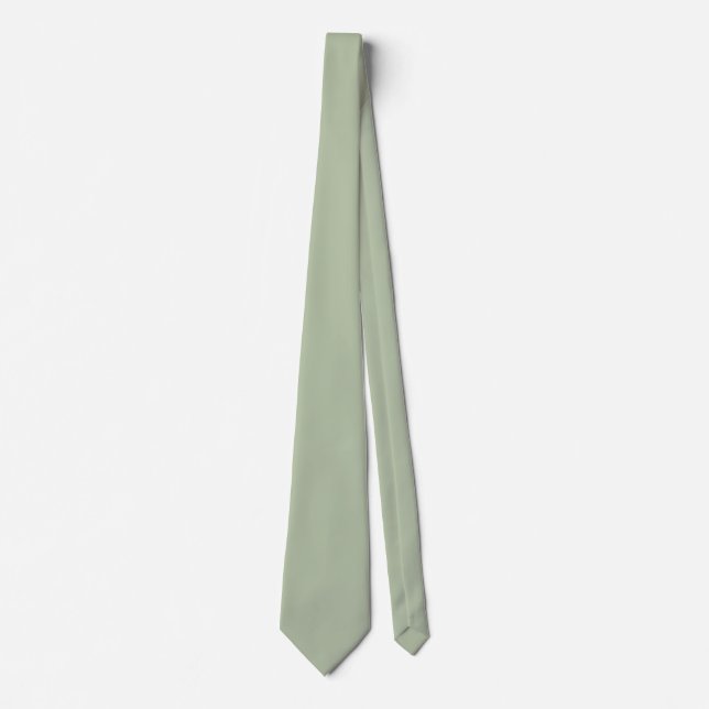 Cravate Couleur claire et verte (Devant)