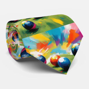 Cravate Couleur Des Boules De Pelouse,