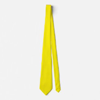 Cravate Couleur jaune intense