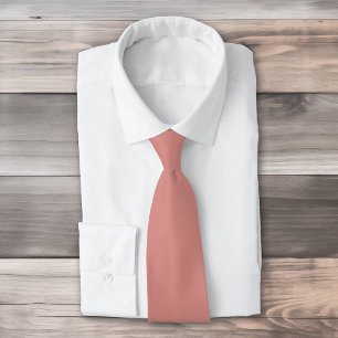 Cravate Couleur or Rose solide moderne