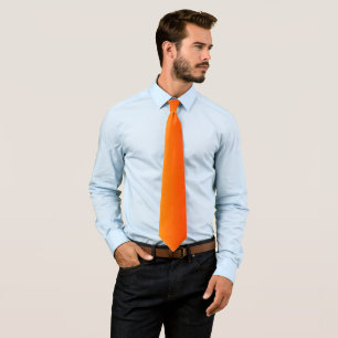 Cravate couleur orange - été