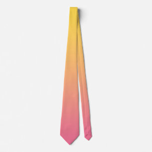 Cravate Couleur Rose Jaune