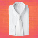 Cravate Couleur solide blanche pure<br><div class="desc">Couleur solide blanche pure</div>