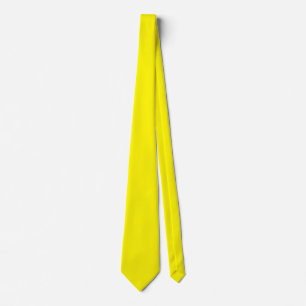 Cravate couleur solide de citron