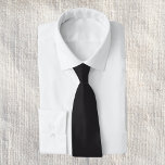 Cravate Couleur solide noire<br><div class="desc">Couleur solide noire</div>