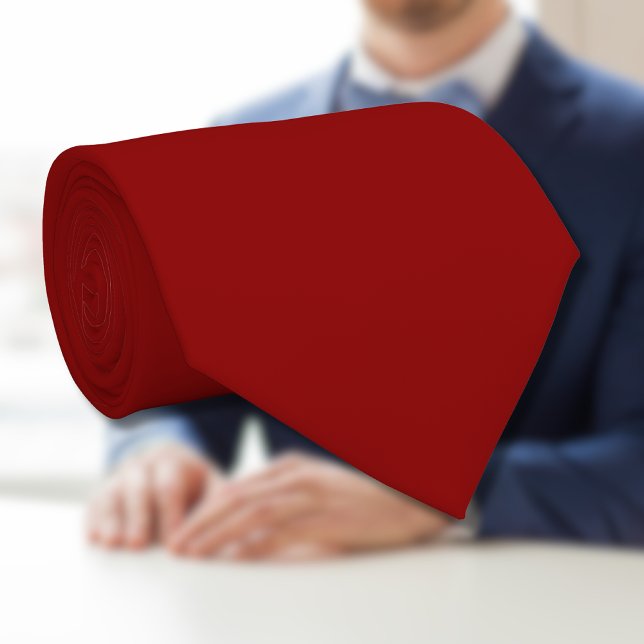 Cravate Couleur solide Velours rouge | Classique | Élégant (Créateur téléchargé)