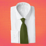 Cravate Couleur solide verte de l'Armée<br><div class="desc">Couleur solide verte de l'Armée</div>