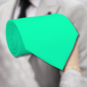 Cravate Couleur solide verte marine Classique Élégant