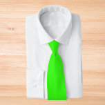 Cravate Couleur solide verte néon<br><div class="desc">Couleur solide verte néon</div>